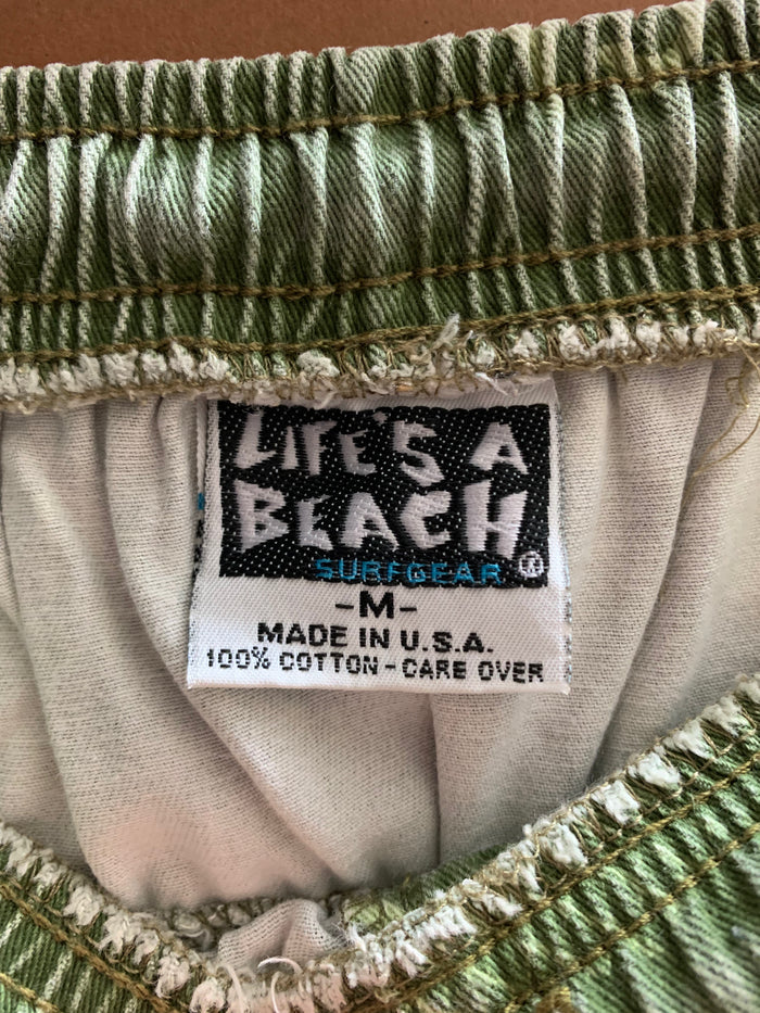vintage life's a beach pants ~ M