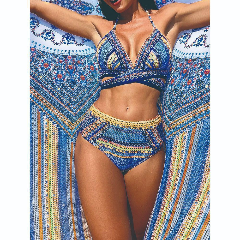Criss-Cross One-Piece Swimsuit