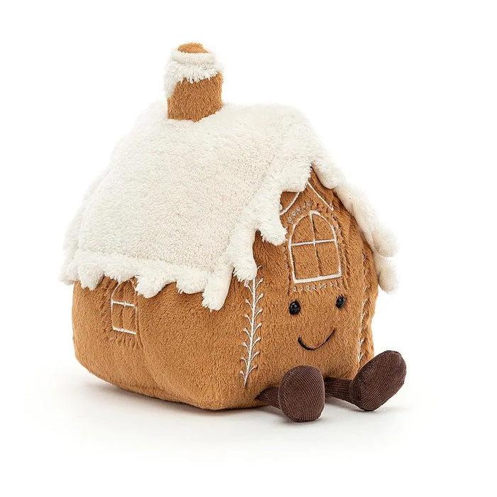 JELLYCAT Amuseable Gingerbread House Kids On Wheelz