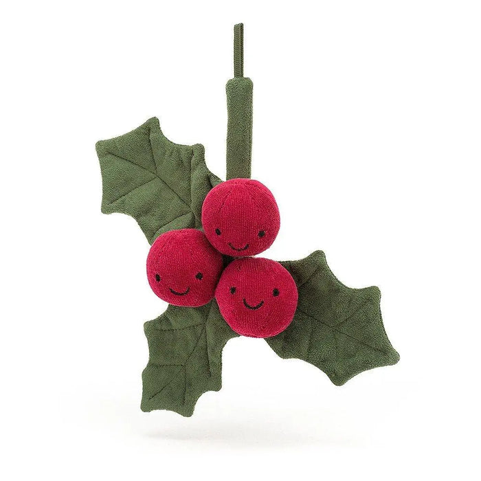 Jellycat Amuseable Holly ONE SIZE - H7" X W9" Kids On Wheelz