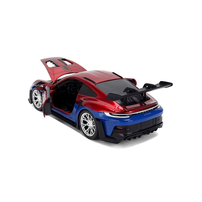 Marvel Spider-Man Hollywood Rides 1:24 Scale Die Cast Vehicle - Porsche 911 GT3 RS & Spider-Man