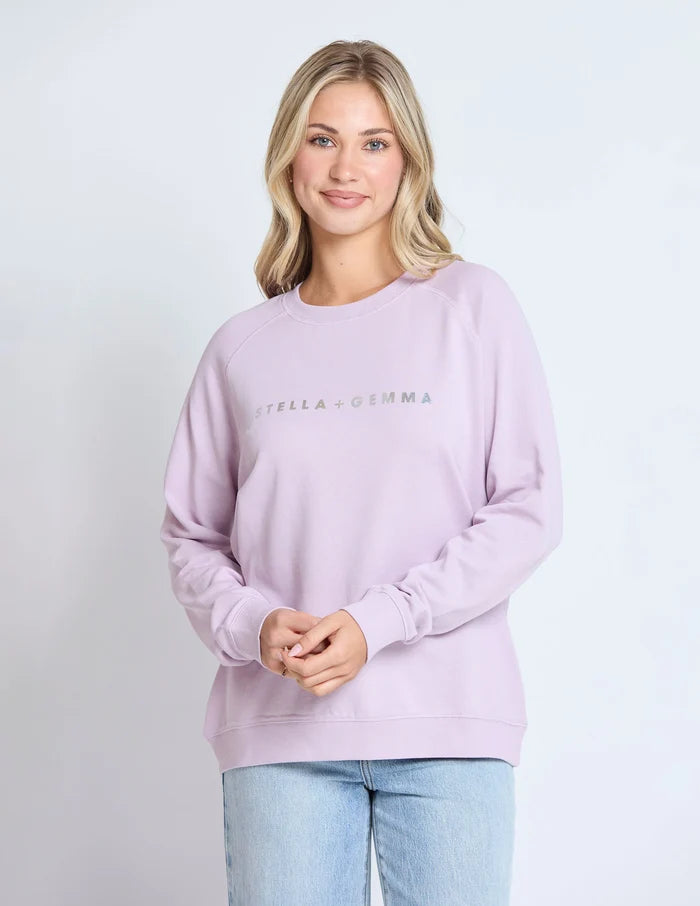 STELLA & GEMMA SGSW8280 CLASSIC SWEATER LILAC