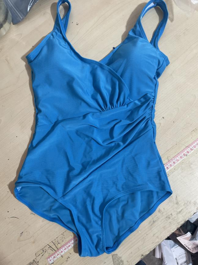 Pleated One-Piece Swimsuit