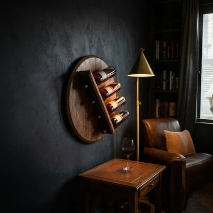 1773 Barrel Lid Wine Holder