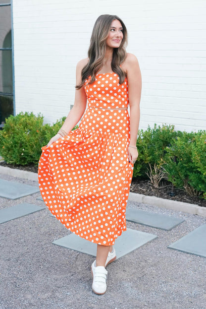 Sideline Style Polka Dot Skirt