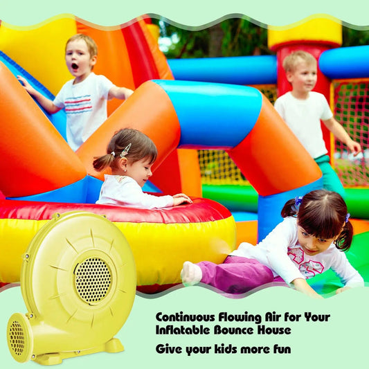 350 Watt 0.5 HP Air Blower Pump Fan for Inflatable Bounce House and Bouncy Castle Kids On Wheelz