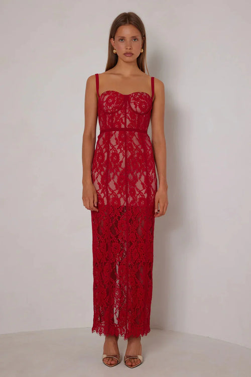 Alessandra Dress - Red