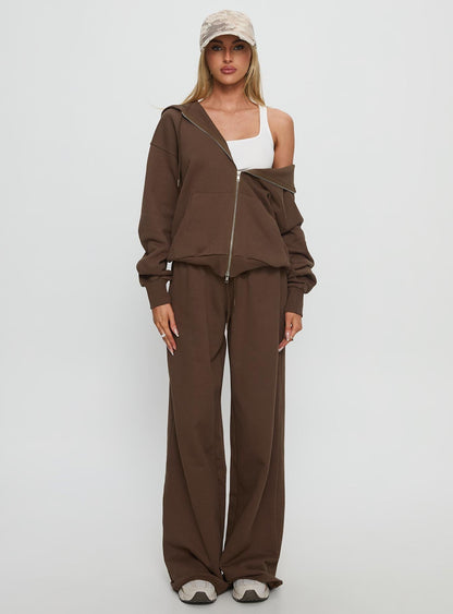 All Day Oversized Hoodie Chocolate