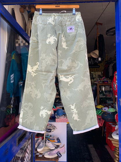 vintage life's a beach pants ~ M