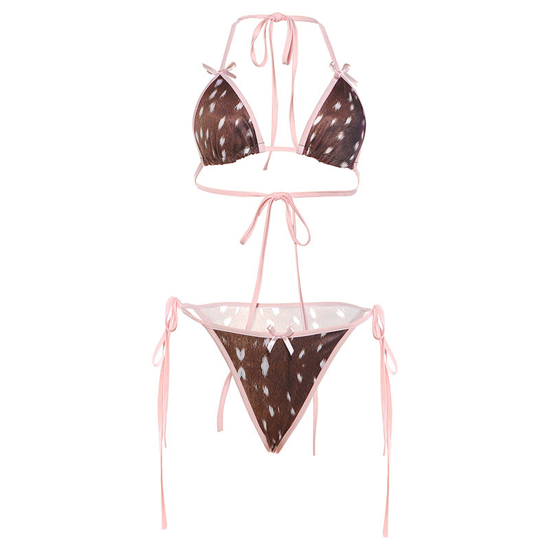 Leopard Print Bikini Set