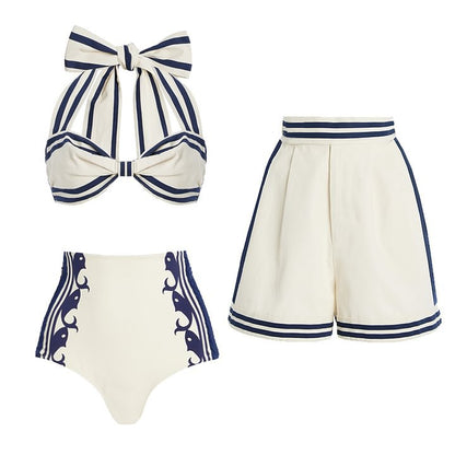 Bow Bandage One-Piece Swimsuit