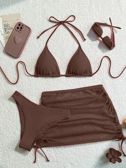 Open Back Bikini Set