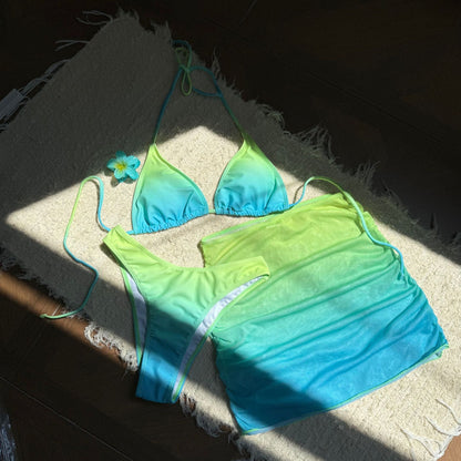 Ombre Triangle Bikini Set