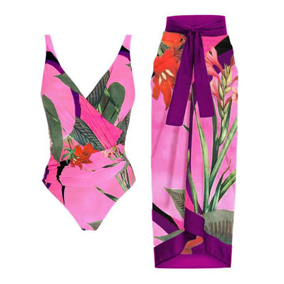 Criss-Cross One-Piece Swimsuit