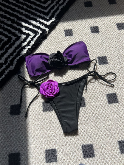 Colorblock Bikini Set