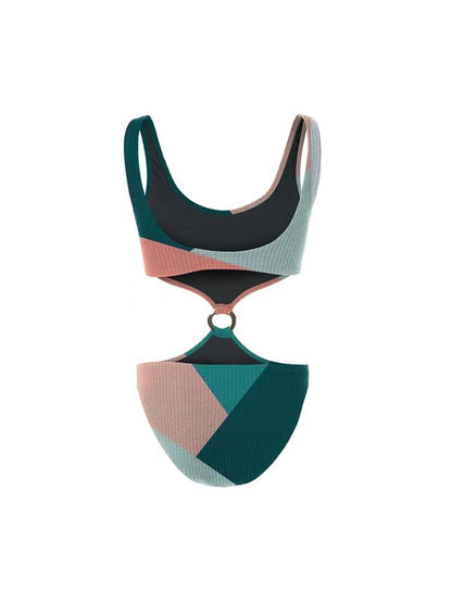 Colorblock One-Piece Swimsuit