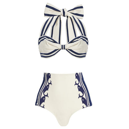 Bow Bandage One-Piece Swimsuit