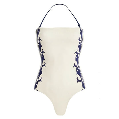 Bow Bandage One-Piece Swimsuit