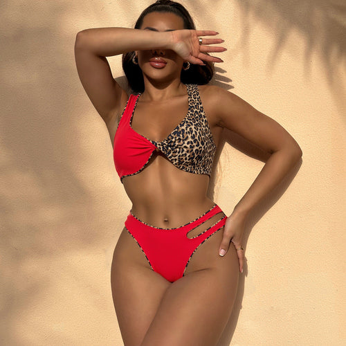 Patchwork One-Piece Swimsuit