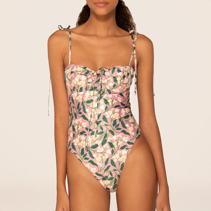 French Lace One-Piece Swimsuit