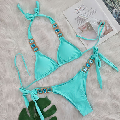 Crystal Diamond One-Piece Swimsuit