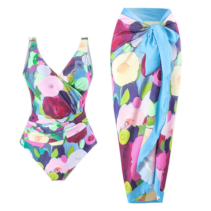 Criss-Cross One-Piece Swimsuit