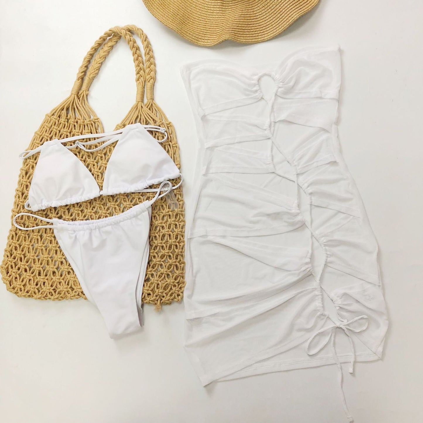 Lace-Up Bandage Bikini Set