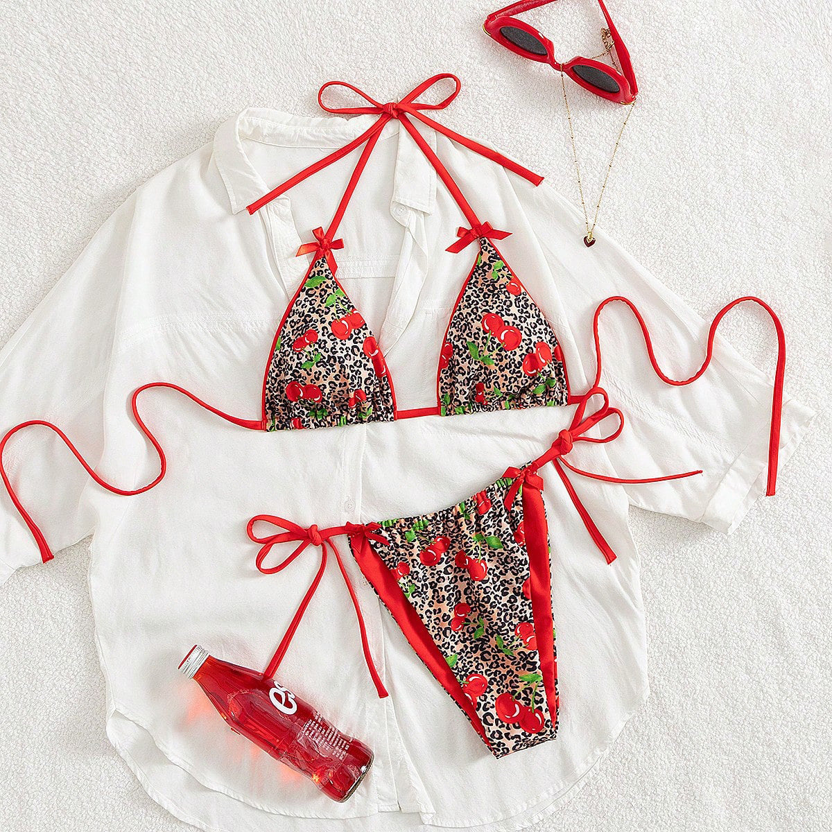 Halter Lace Bikini Set