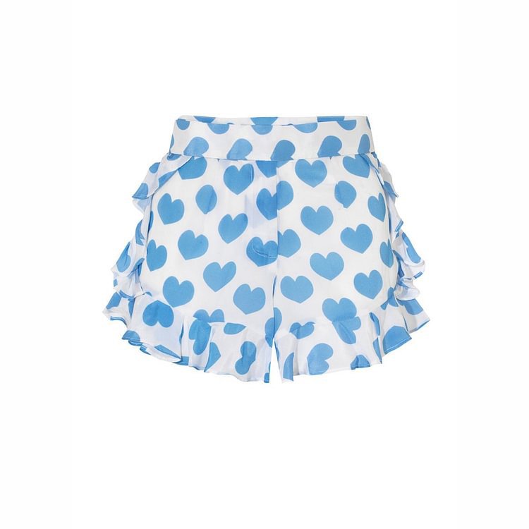 Heart Print One-Piece Swimsuit