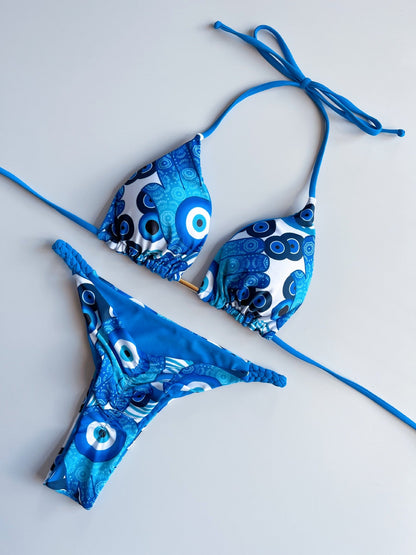 Braided Slit Bikini Set