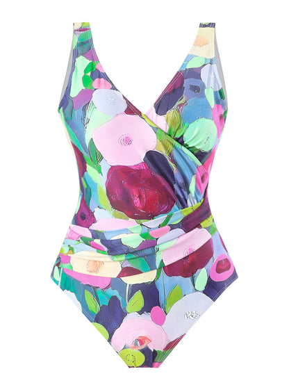 Criss-Cross One-Piece Swimsuit