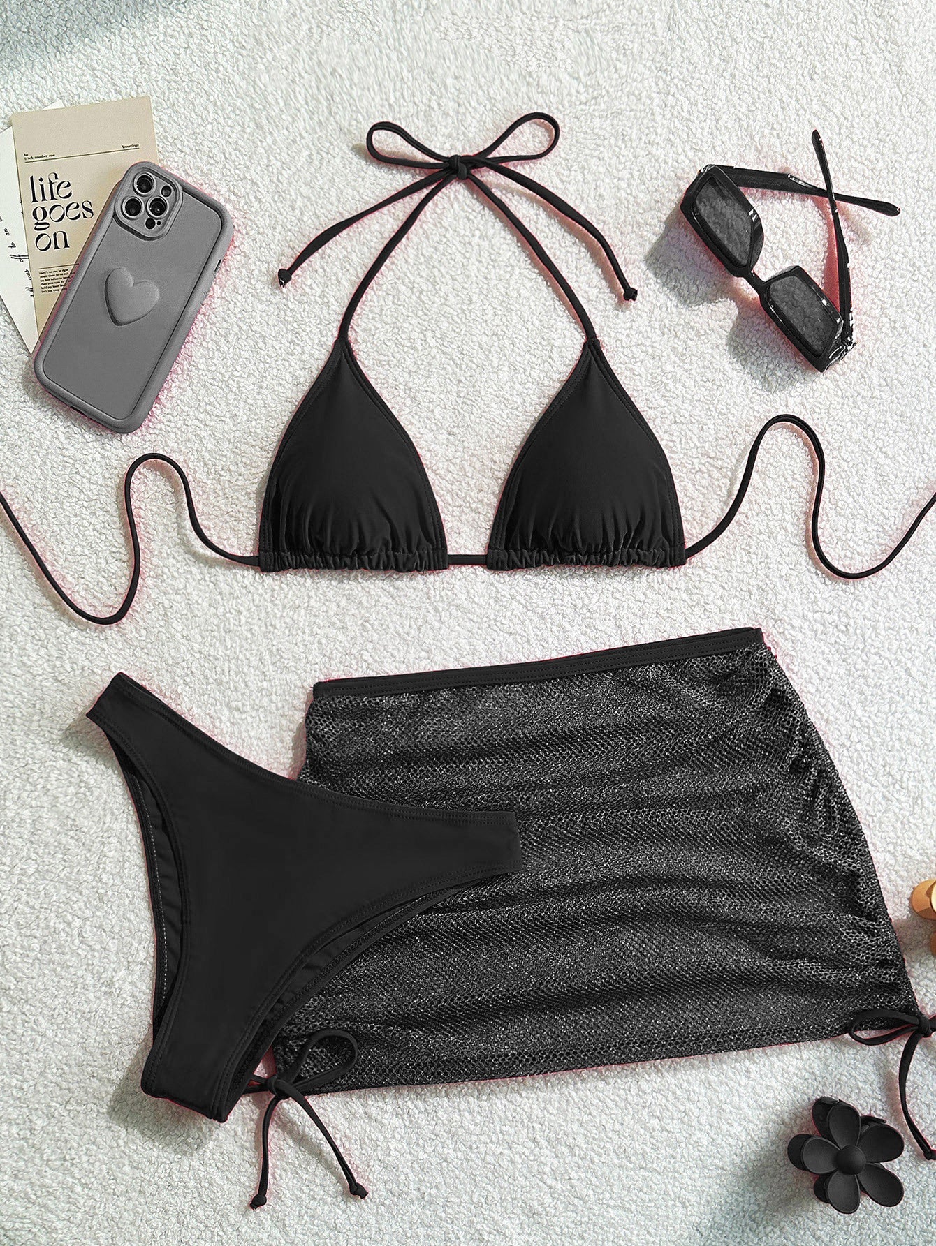 Open Back Bikini Set