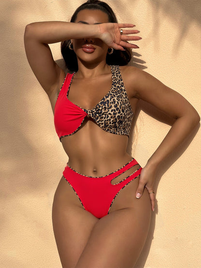 Patchwork One-Piece Swimsuit