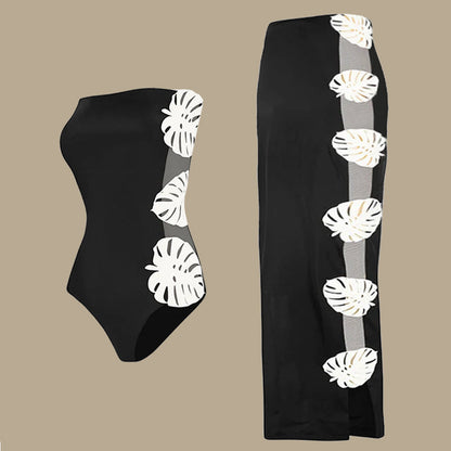 Leaf Cutout One-Piece Swimsuit