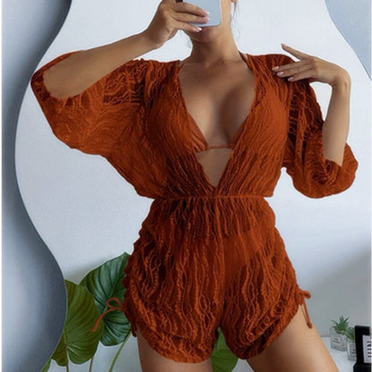 Long Sleeve Bikini Set