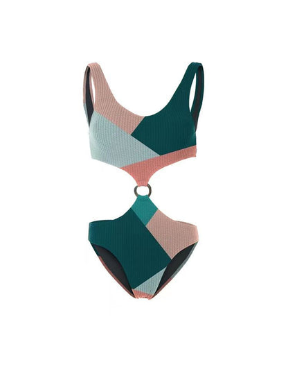 Colorblock One-Piece Swimsuit