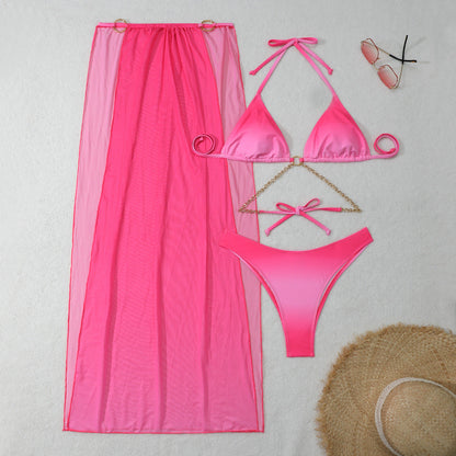 Ombre Mesh Bikini Set