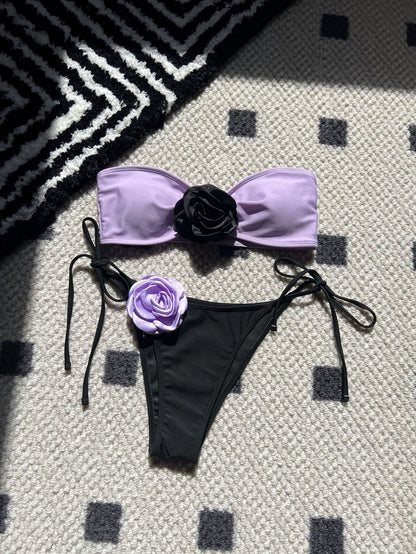 Colorblock Bikini Set