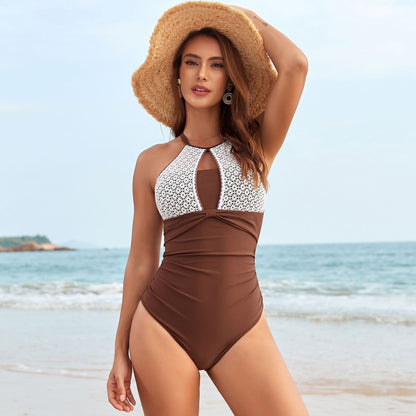 Colorblock One-Piece Swimsuit