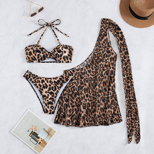 Leopard Print Bikini Set