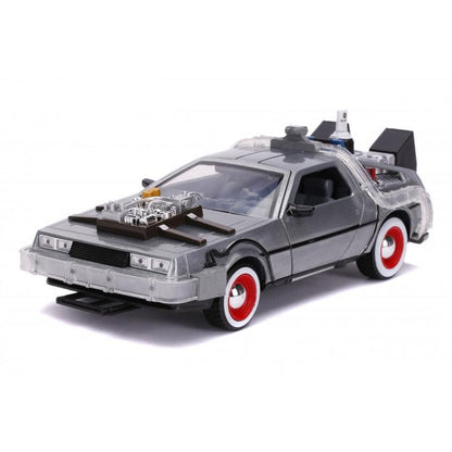 Back To The Future III - DeLorean Time Machine 1:24 Scale Jada Hollywood Rides Die Cast Vehicle