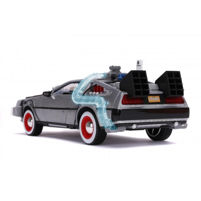 Back To The Future III - DeLorean Time Machine 1:24 Scale Jada Hollywood Rides Die Cast Vehicle