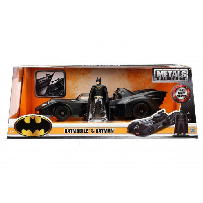 Batman 1989 - Batmobile with Batman Figure Hollywood Rides 1:24 Scale Die Cast Vehicle