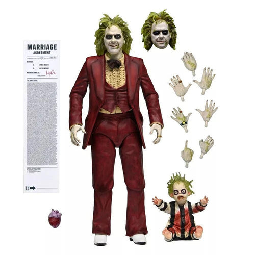 Beetlejuice Beetlejuice 7 Inch Ultimate Action Figure - Beetlejuice (Red Tuxedo)