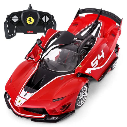 【BUILDING KIT】Rastar 1/18 Ferrari FXXK EVO DIY Building Kit with Remote Control, 92pcs Kids On Wheelz