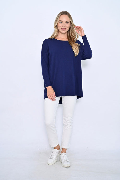 CALI & CO JUMPER CA132 NAVY