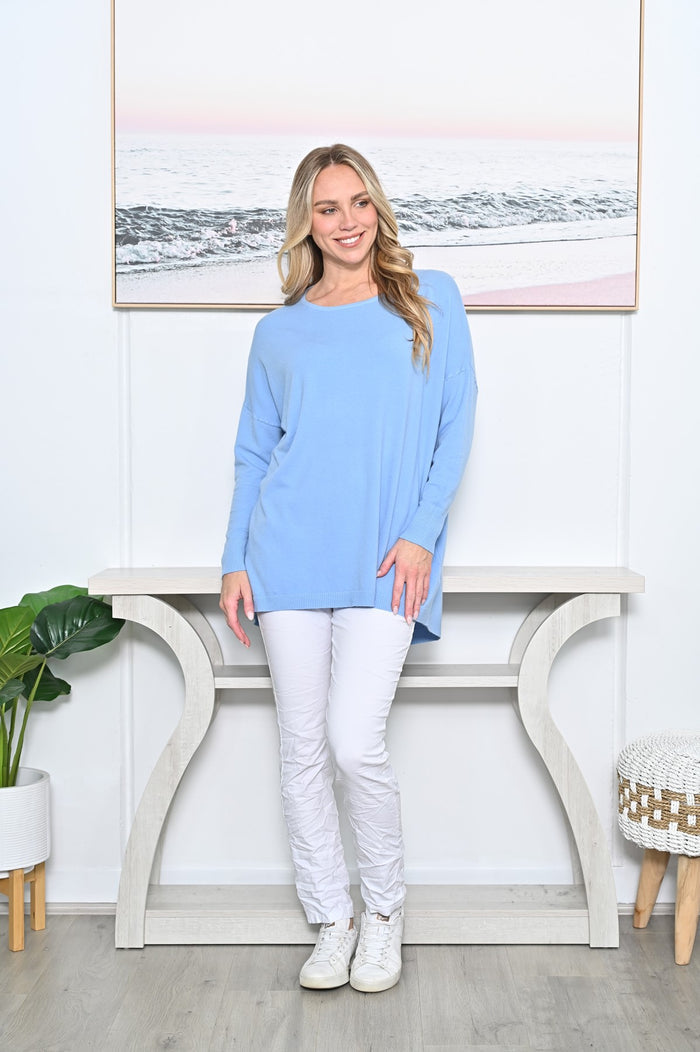 CALI & CO JUMPER CA132 SKY BLUE