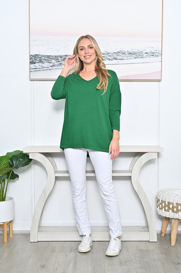 CALI & CO JUMPER CA278 GREEN