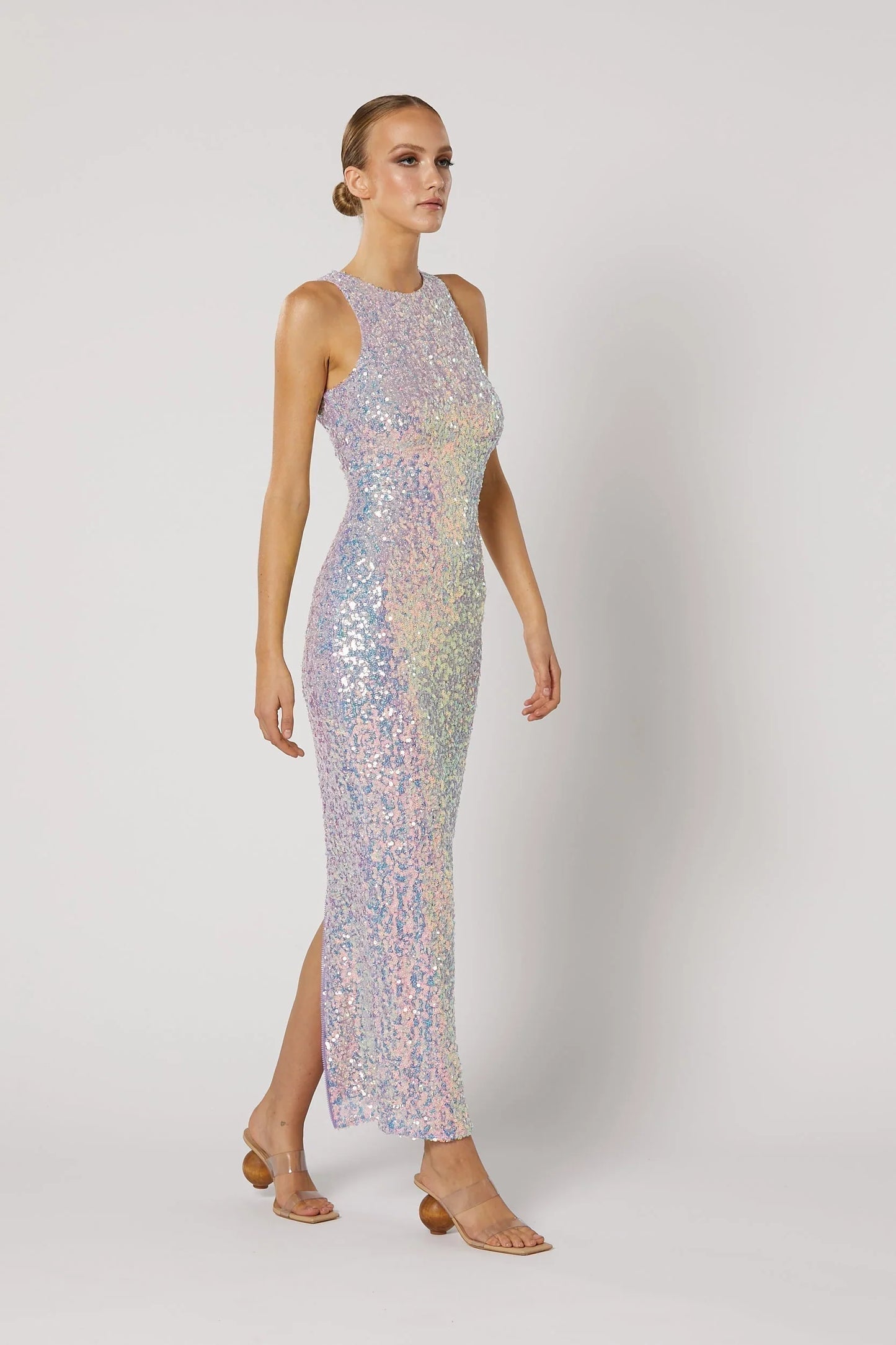 Alani Zip Back Dress - Purple Multi