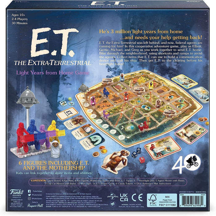 E.T. The Extra-Terrestrial Light Years from Home Board Game